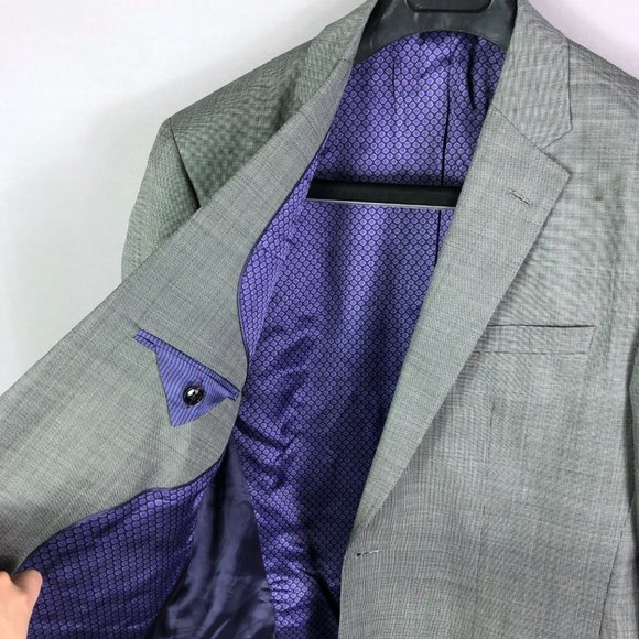 Ted Baker London Jay CT Texture Suit Jacket Size 42L - Picture 6 of 11